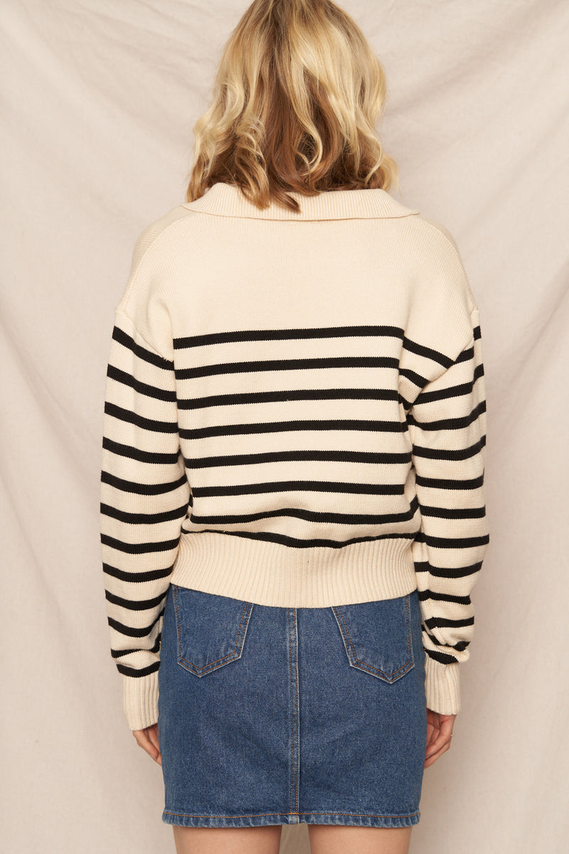 About To Be Stripe Sweater