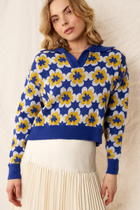 Feeling Floral Knit Sweater