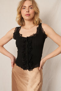 Lace Away Sleeveless Top