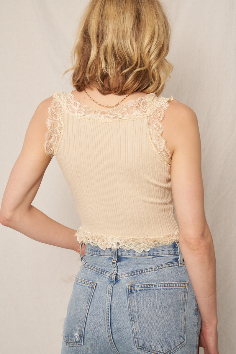 Lace Away Sleeveless Top