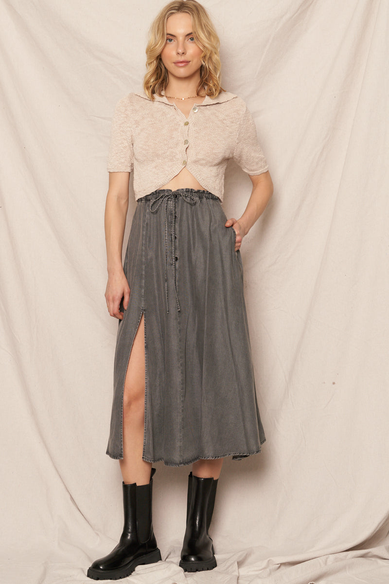 70s Throwback Denim Skirt