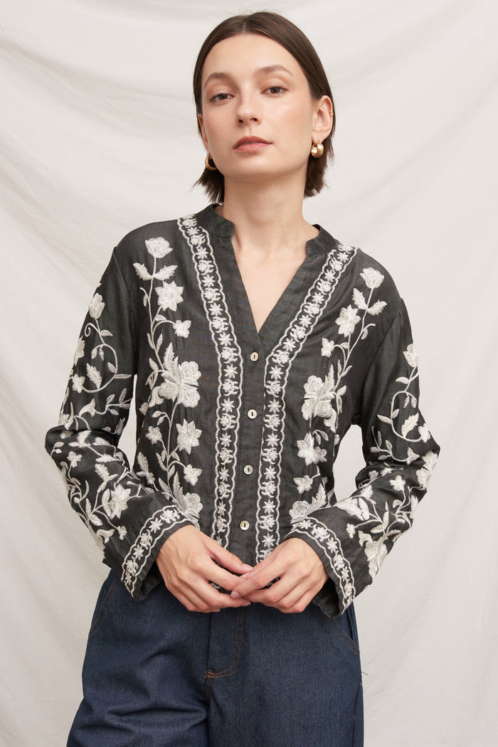 Marielle Embroidered Top