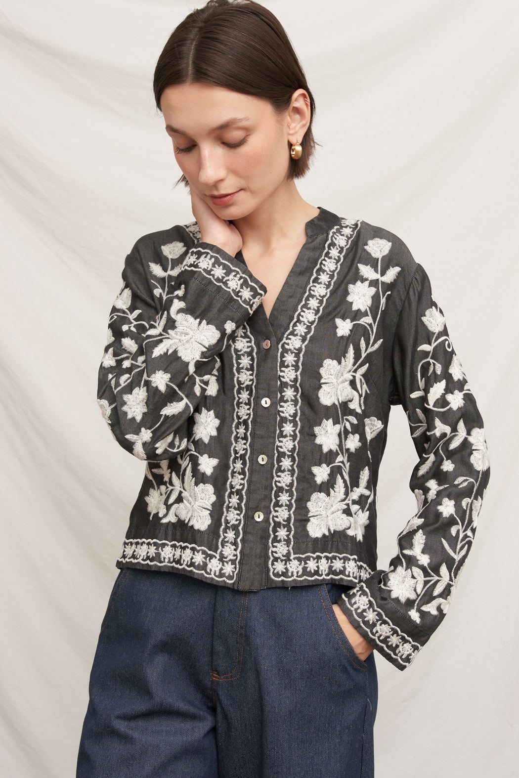 Marielle Embroidered Top