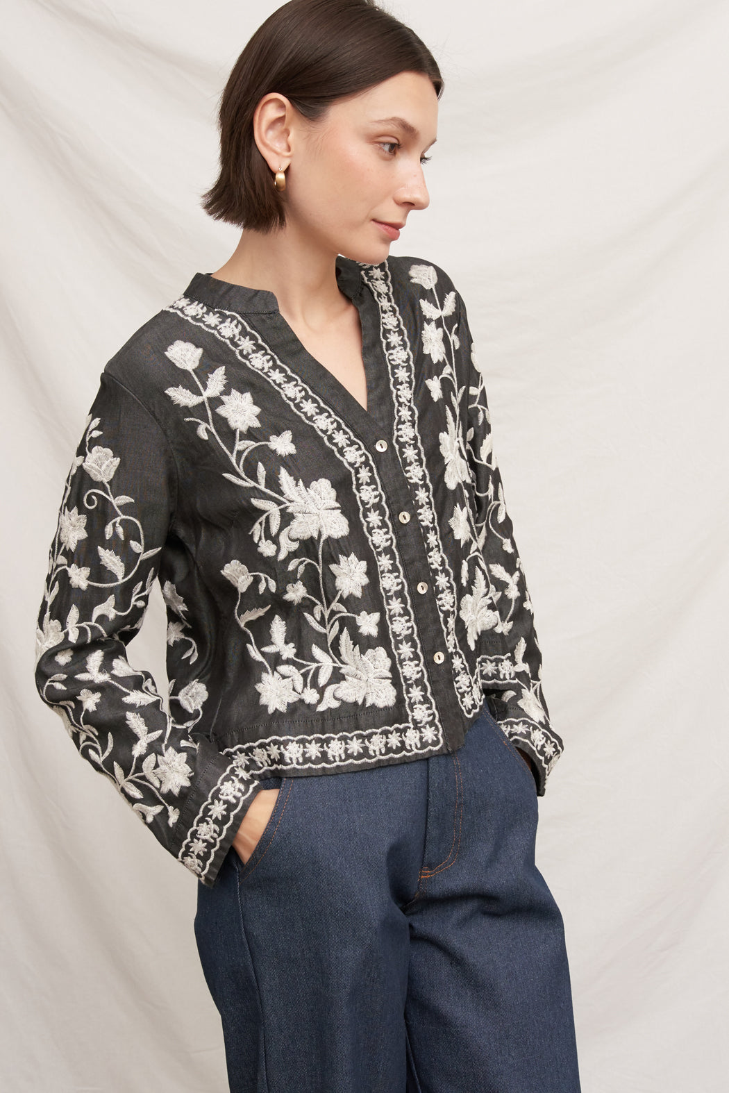 Marielle Embroidered Top