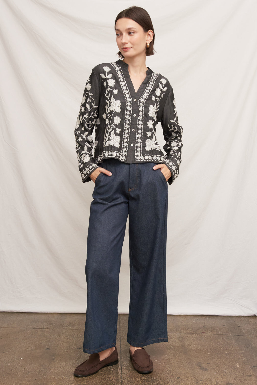 Marielle Embroidered Top