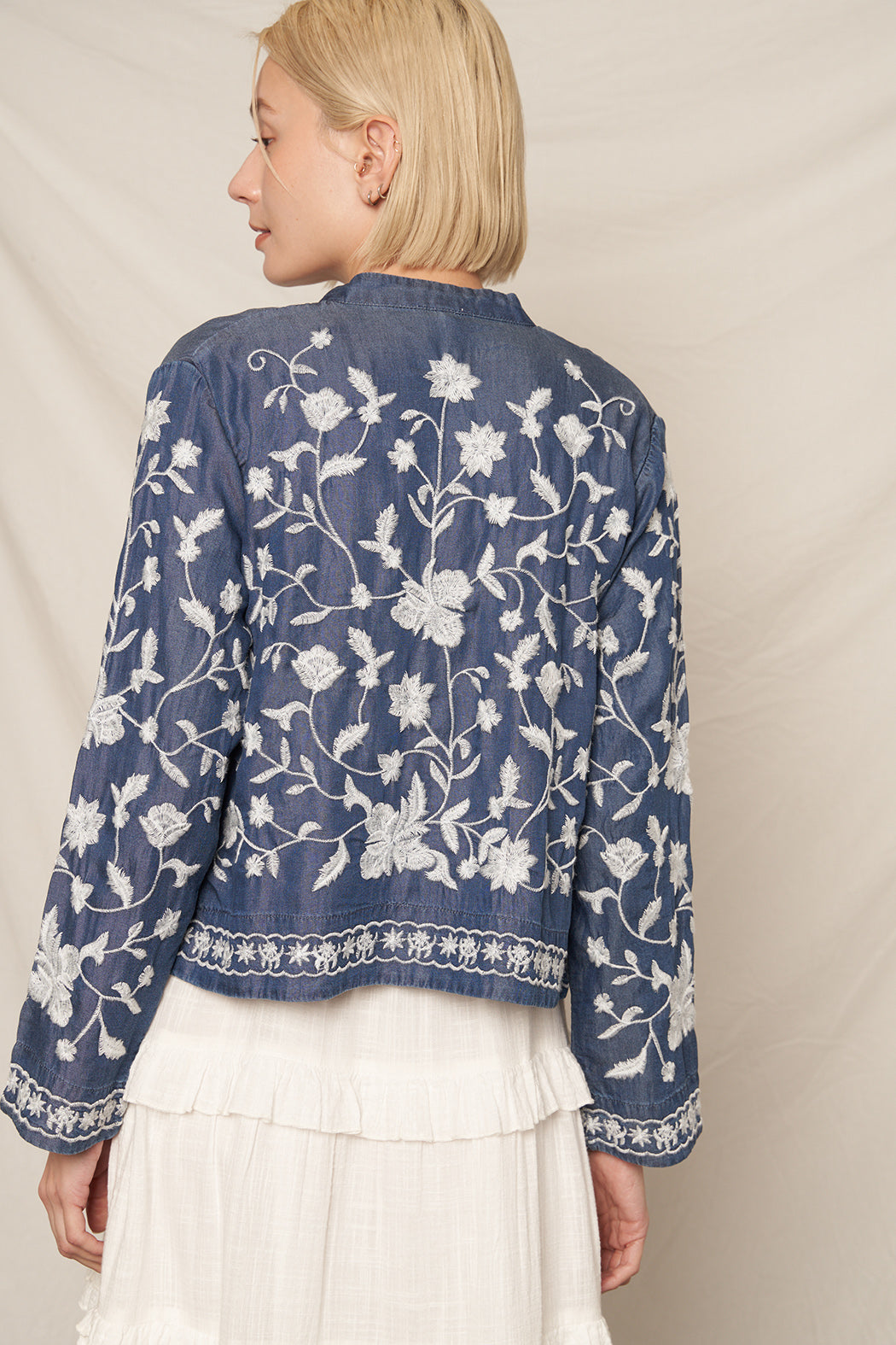 Mariposa Embroidered Button Down