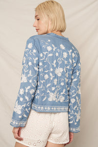 Mariposa Embroidered Button Down