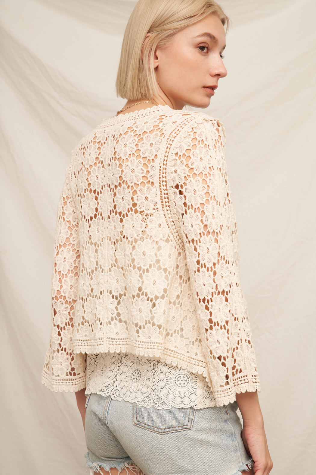 EC Ariana Crochet Cardigan