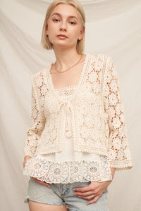 EC Ariana Crochet Cardigan
