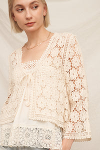 EC Ariana Crochet Cardigan