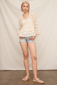 EC Ariana Crochet Cardigan