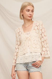 EC Ariana Crochet Cardigan