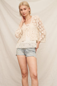 EC Ariana Crochet Cardigan