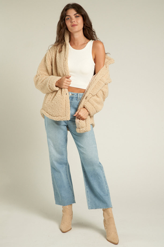 Peyton Oversized Sherpa Jacket