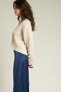 Laurel Cable Knit Cardigan