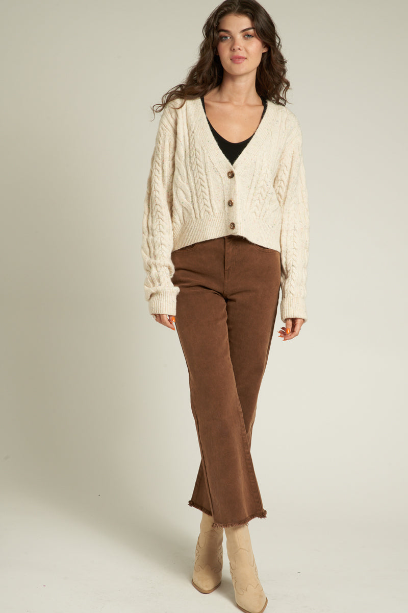 Laurel Cable Knit Cardigan