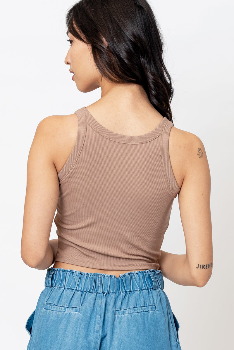 High Neck Bra Tank