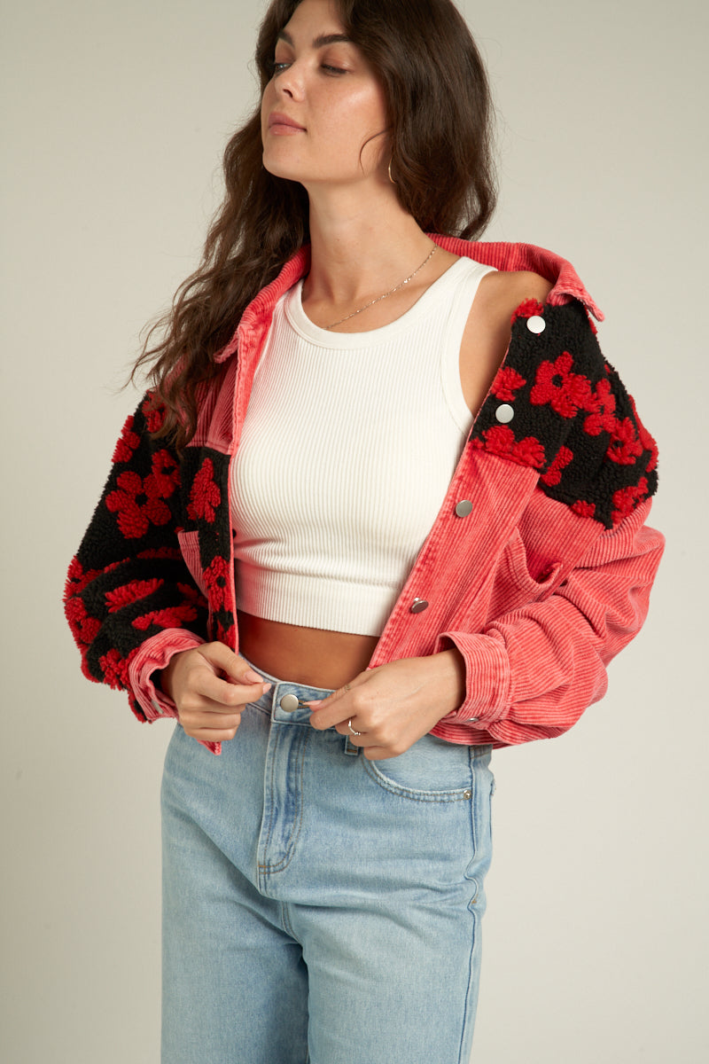 Bailey Cropped Corduroy Jacket