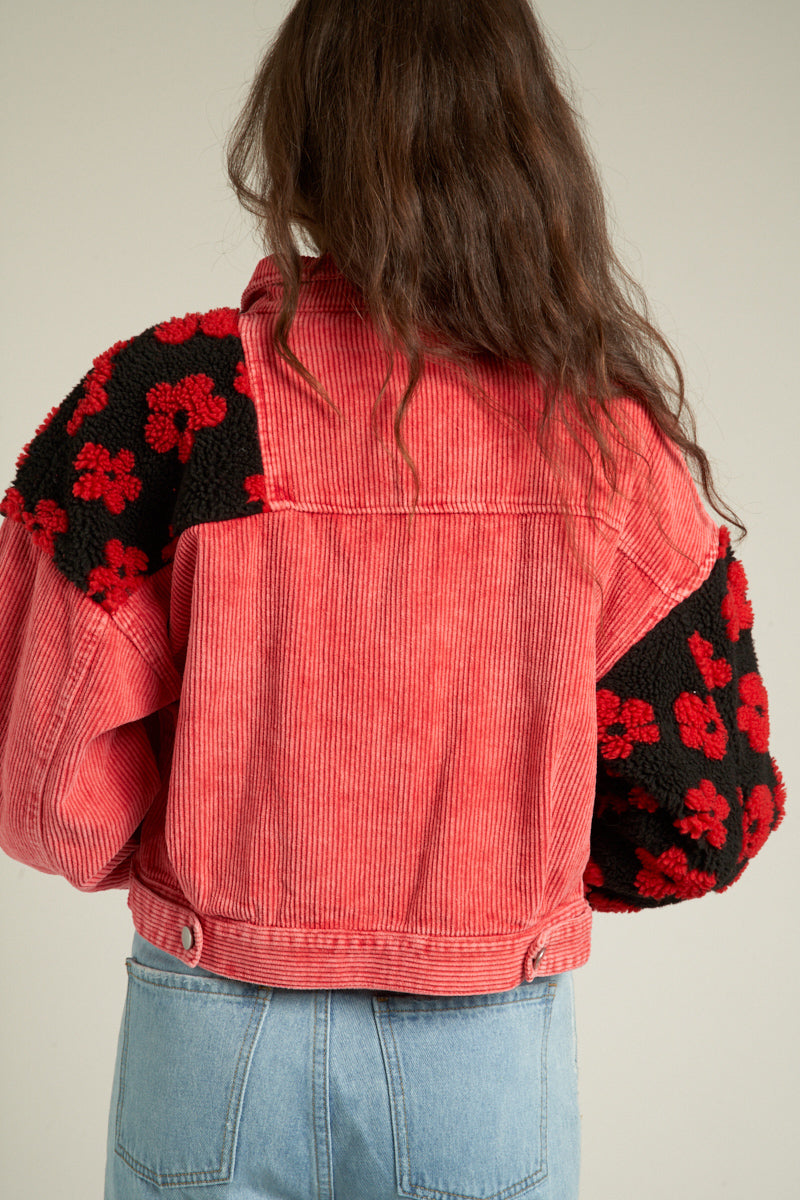 Bailey Cropped Corduroy Jacket