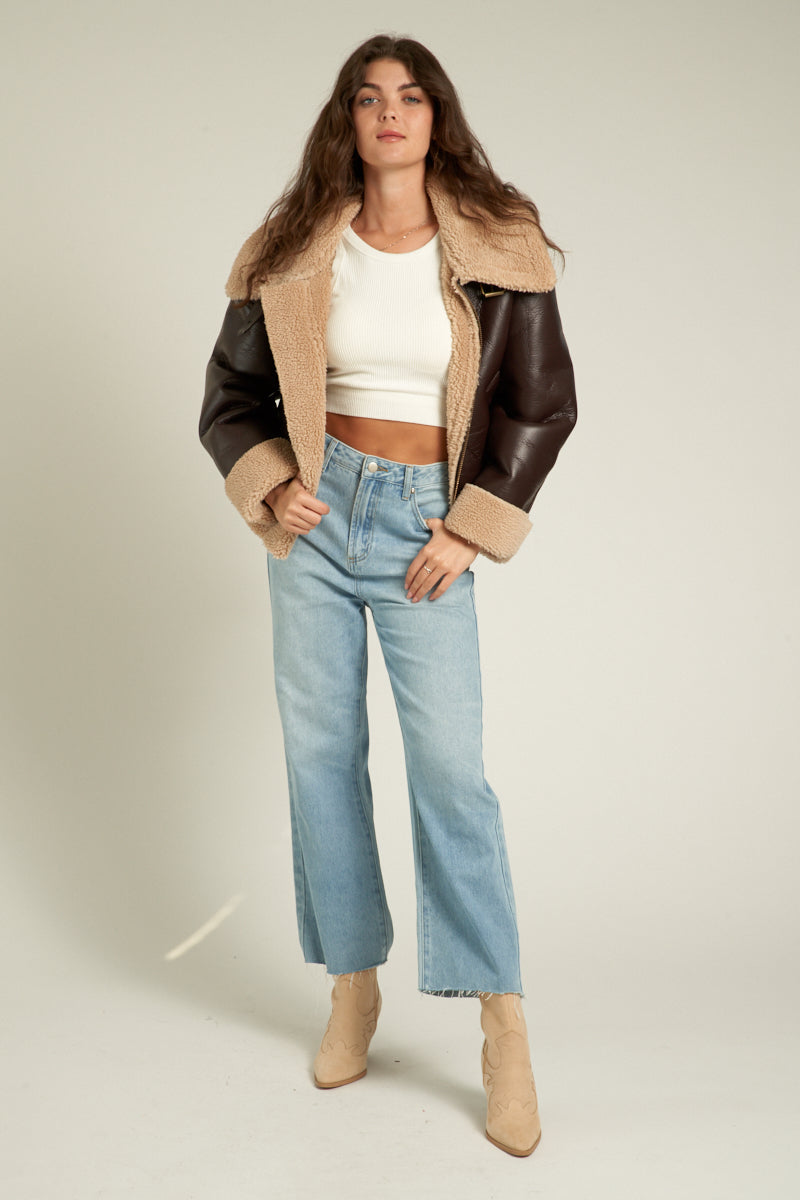 Laura Oversized Aviator Jacket