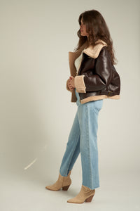 Laura Oversized Aviator Jacket