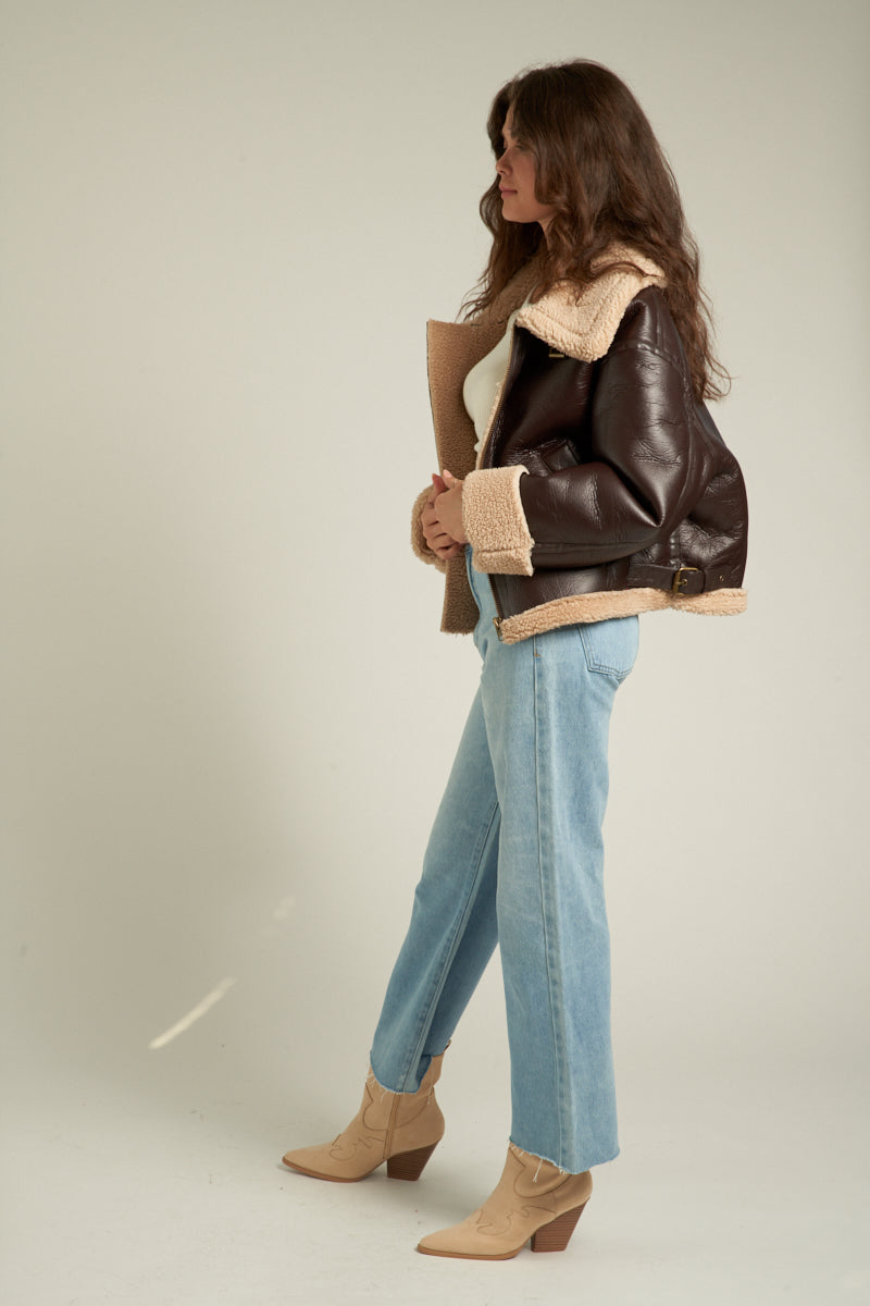 Laura Oversized Aviator Jacket