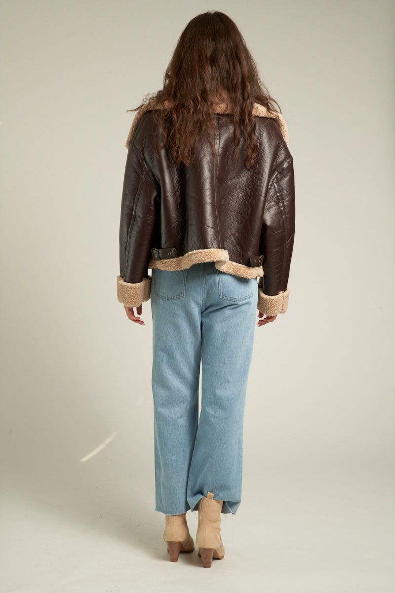 Laura Oversized Aviator Jacket