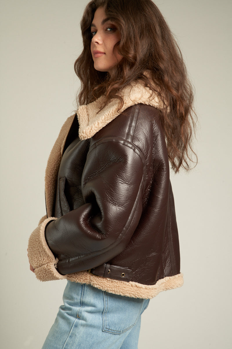 Laura Oversized Aviator Jacket