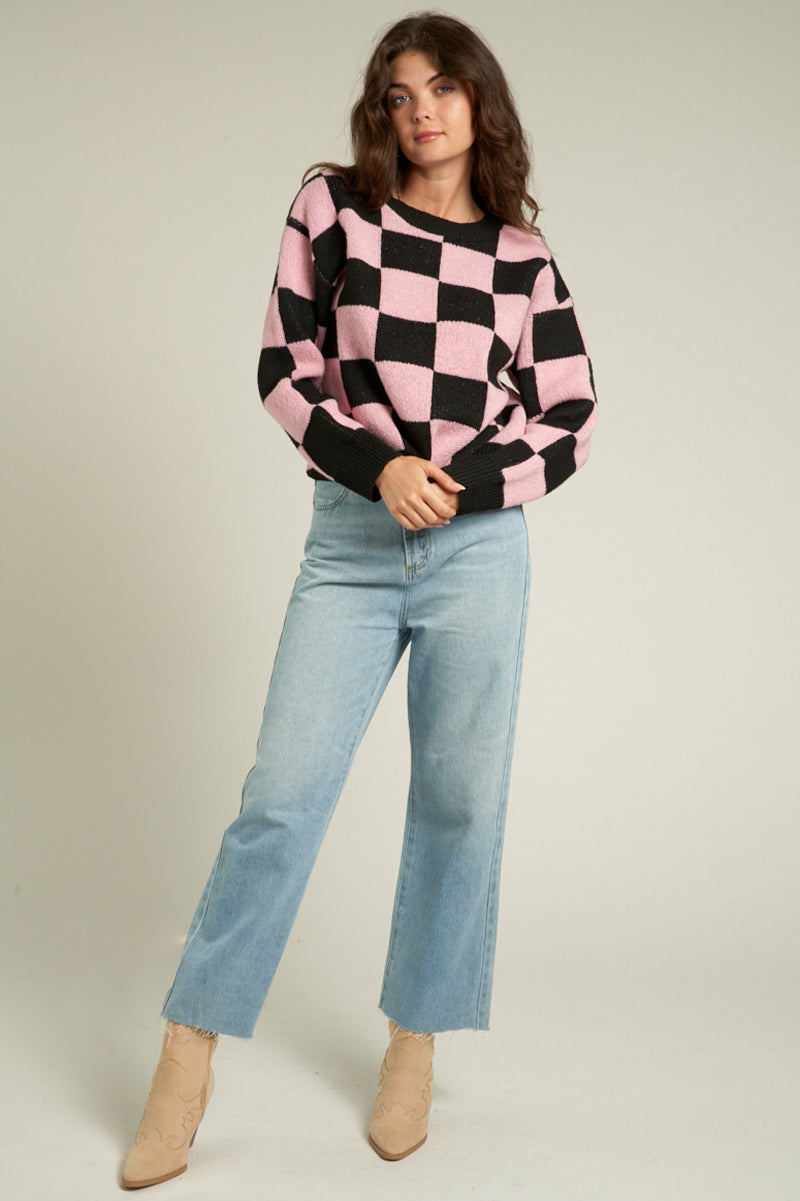 Bailey Checkered Sweater