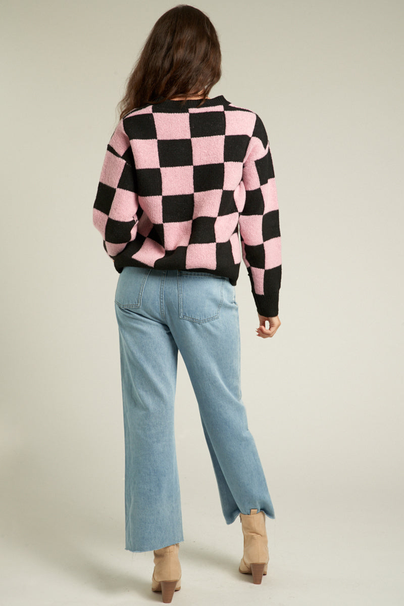 Bailey Checkered Sweater