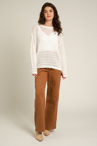 Sadie Sheer Crochet Top
