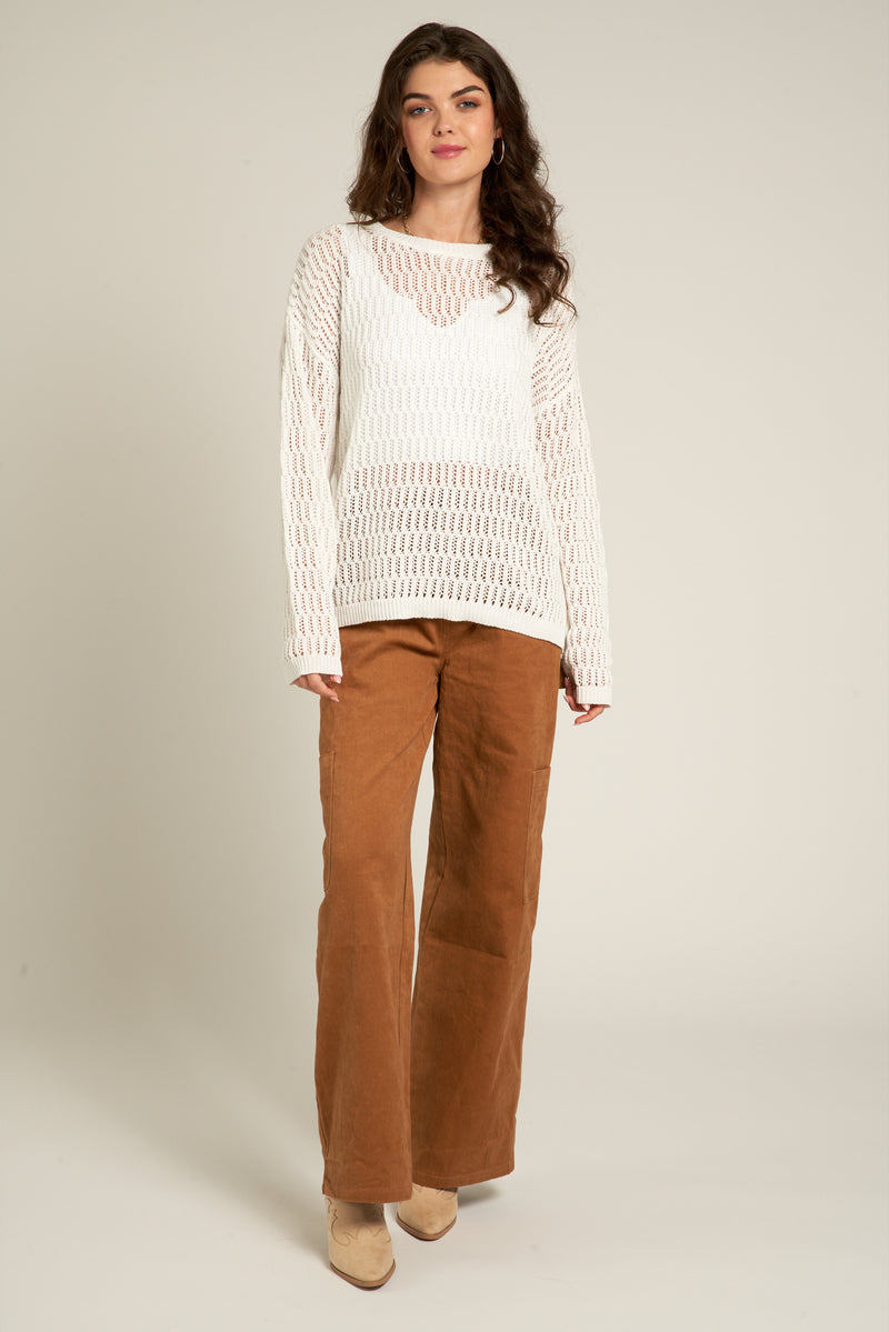 Sadie Sheer Crochet Top