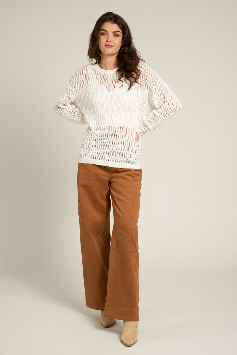 Sadie Sheer Crochet Top