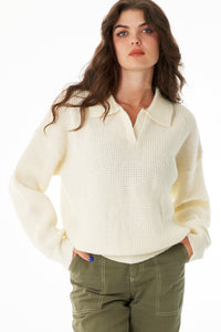 Baylin Knit Collared Sweater