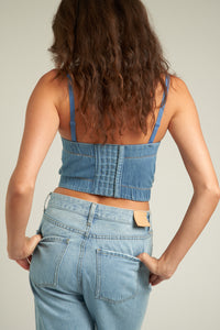 Run the World Denim Bustier