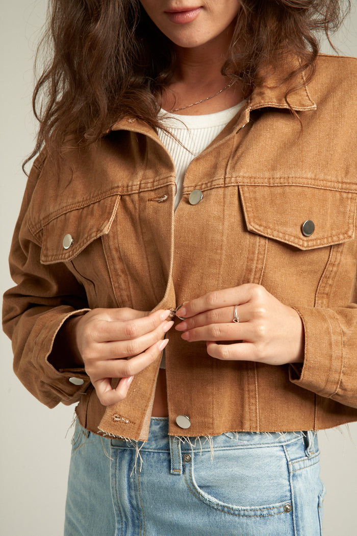 Daisy Jones Cropped Denim Jacket