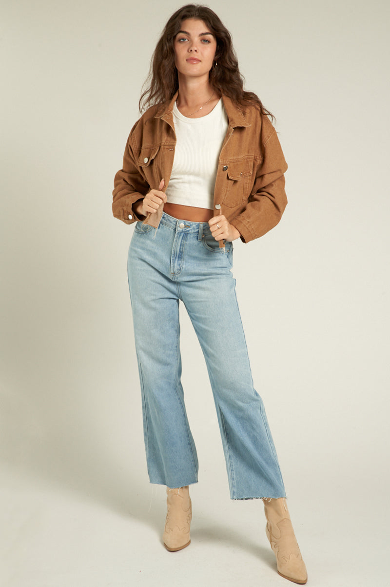 Daisy Jones Cropped Denim Jacket