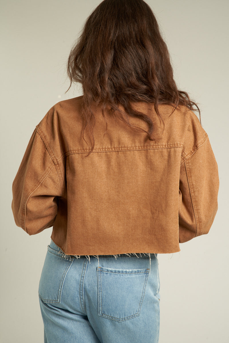 Daisy Jones Cropped Denim Jacket