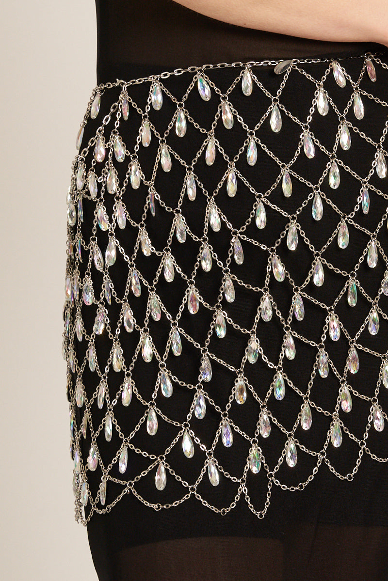 Lyra Rhinestone Skirt