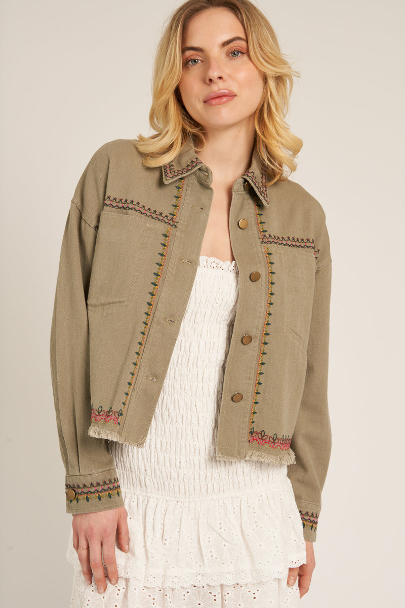 Birdie Embroidered Jacket