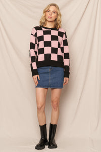 Bailey Checkered Sweater