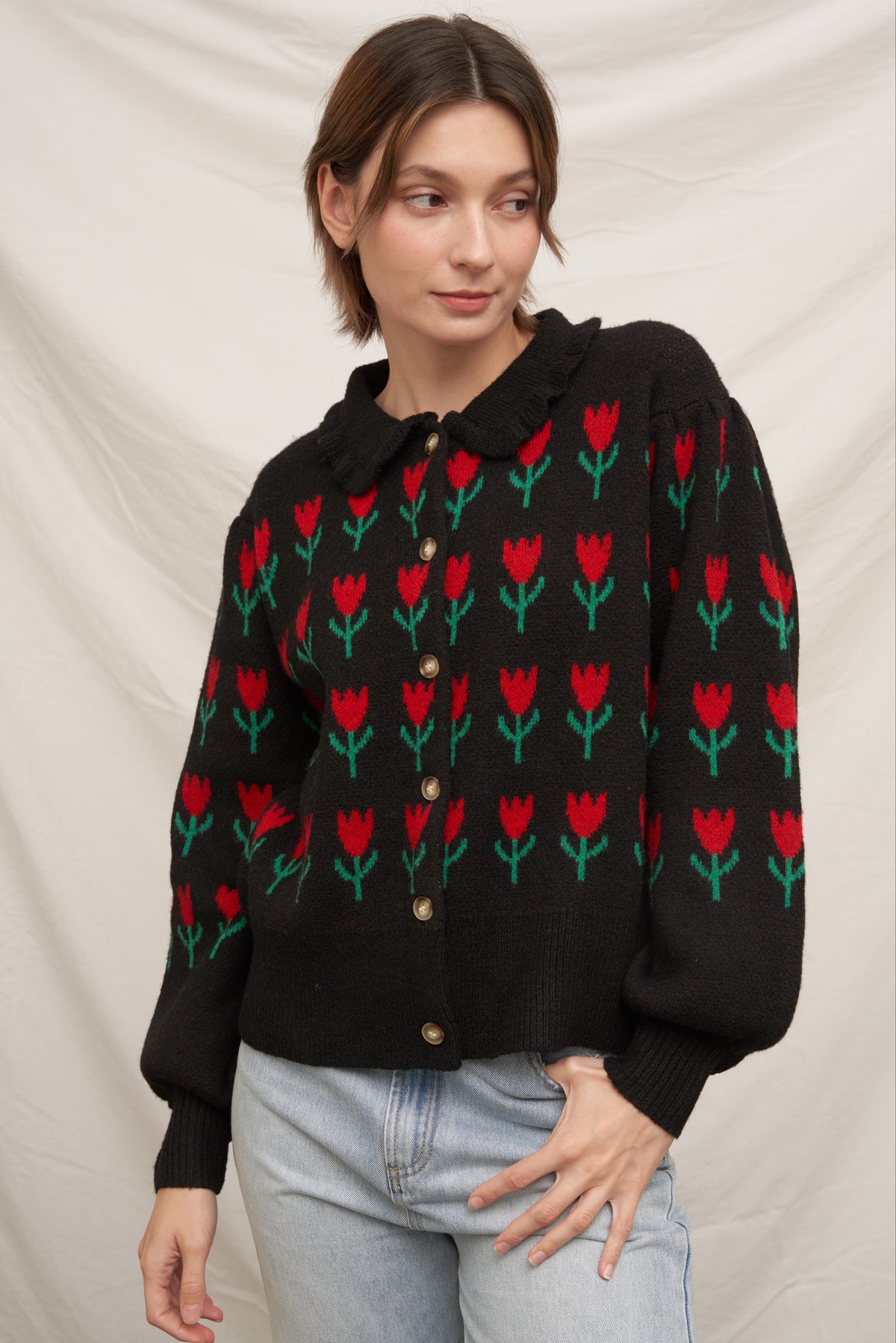 Pick Me Tulip Cardigan