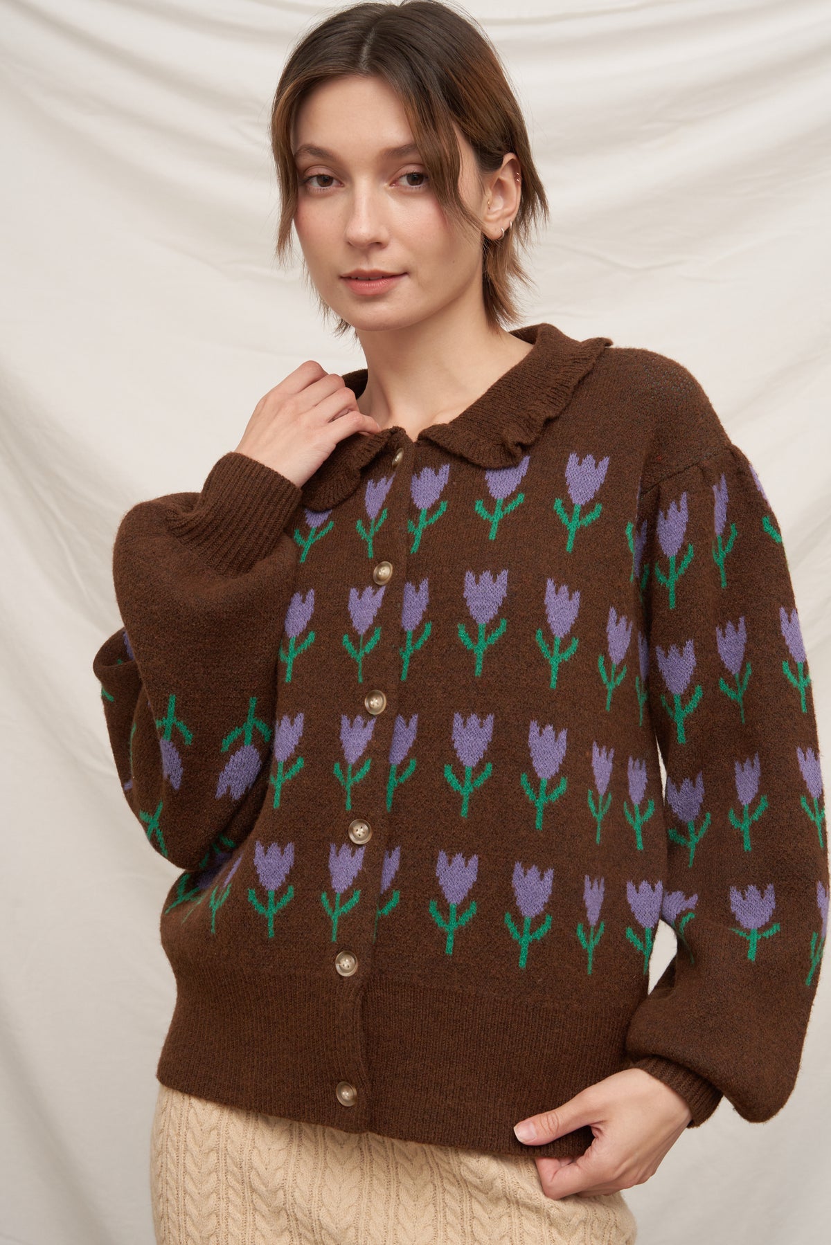 Pick Me Tulip Cardigan