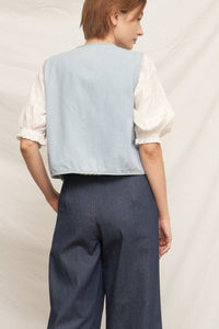 Bristol Tie Denim Vest