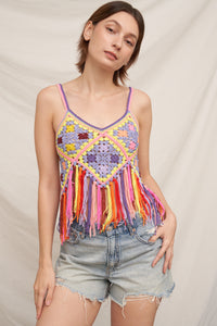 Cherry On Top Crochet Top