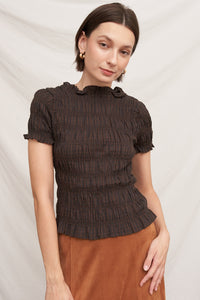 Baker Street Plaid Top