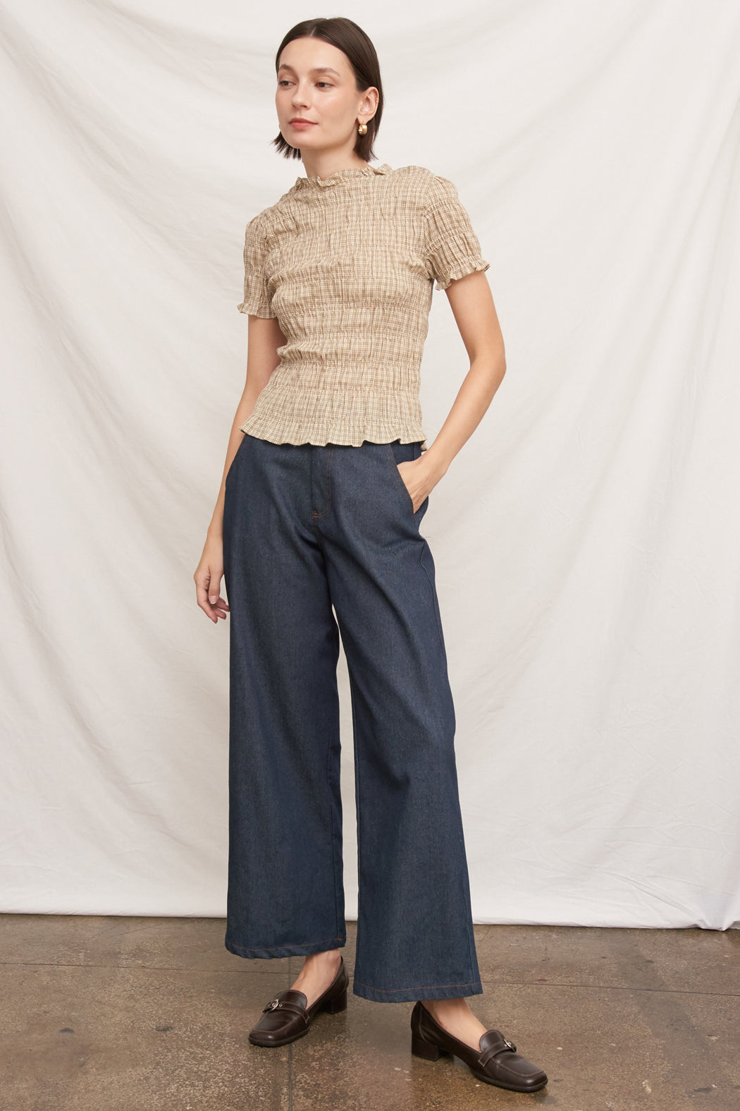 Baker Street Plaid Top