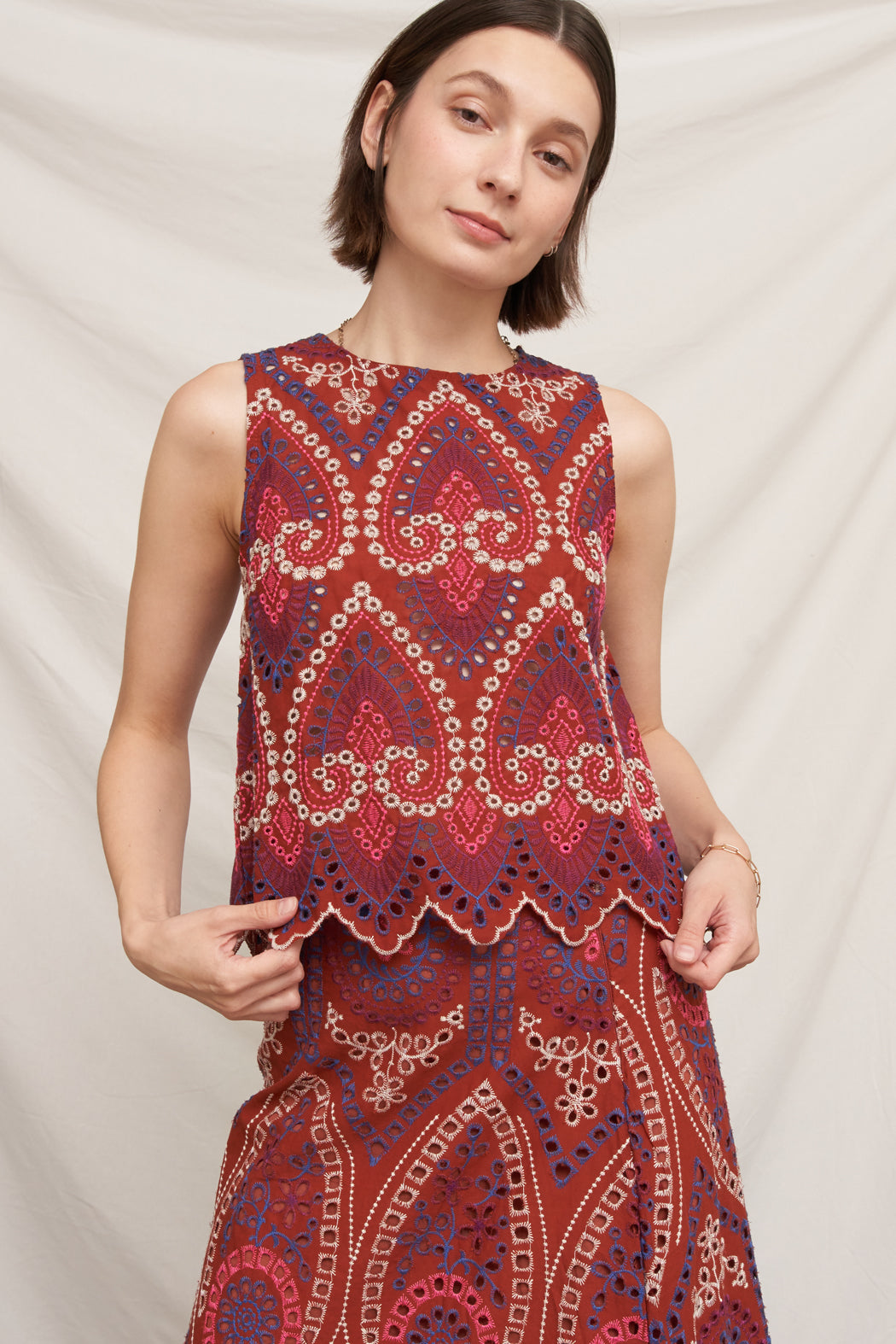 One Fine Day Embroidery Top