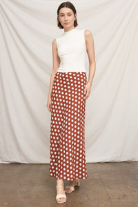 Dotty Dot Maxi Skirt