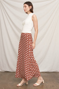 Dotty Dot Maxi Skirt